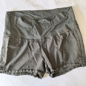 Linen Maternity Shorts